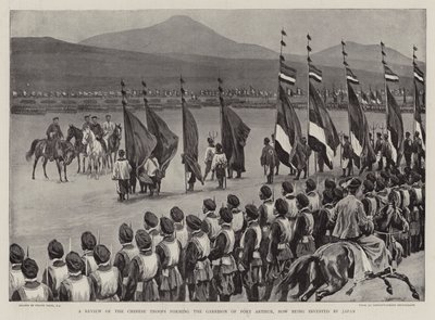 Uma revisão das tropas chinesas que formam a guarnição de Port Arthur, agora sendo investido pelo Japão de Frank Dadd