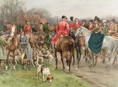 A Winter&39;s Morning, da Pears Annual, 1908 (wc no papel) de Frank Dadd