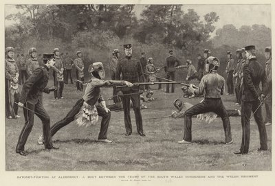 Combate à baioneta em Aldershot de Frank Dadd