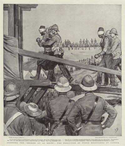 Cruzando a ponte de Al Sirat, a execução de três assassinos em Candia de Frank Dadd