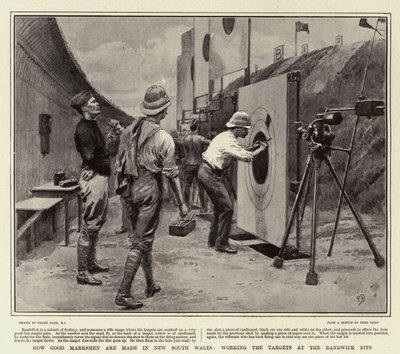 Quão bons atiradores são feitos em Nova Gales do Sul, trabalhando os alvos nos poços de Randwick de Frank Dadd