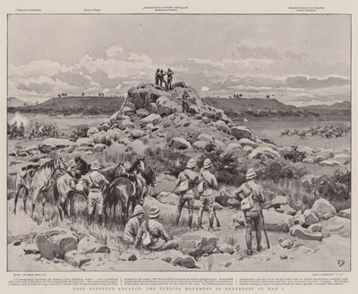 Avanço de Lord Roberts, o movimento de virada em Brandfort em 3 de maio de Frank Dadd