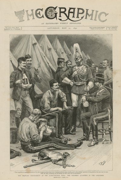 O torneio militar no salão agrícola de Frank Dadd