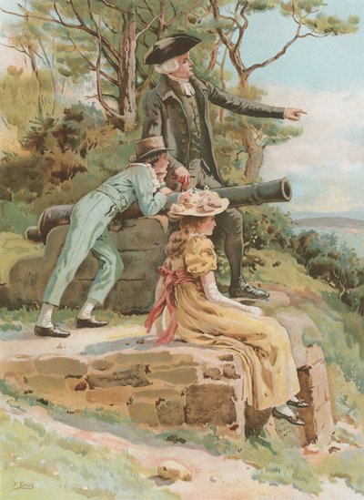 O velho campo de batalha (cromolito) de Frank Dadd