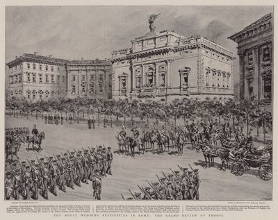 As Festas de Casamento Real em Roma, a Grande Revisão das Tropas de Frank Dadd