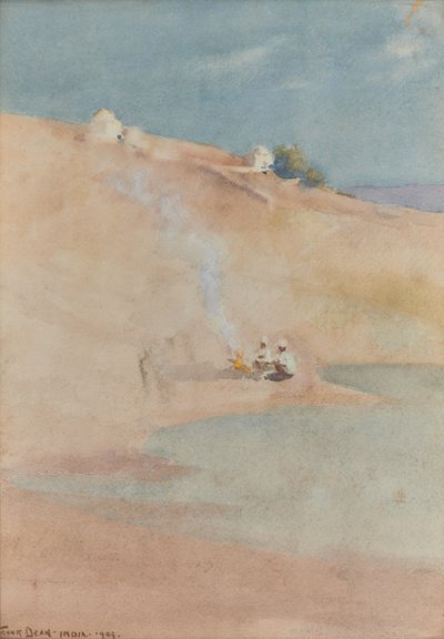 A borda do deserto de Bekanneer, Índia de Frank Dean