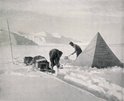 Trenó pesado na nova decepção do ponto de neve, dezembro de 1911, 1913 de Frank Debenham