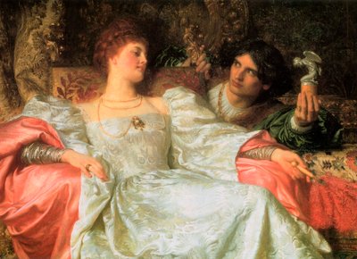 Uma oferta, 1898. de Frank Dicksee