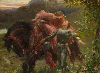 La Belle Dame Sans Merci, exh.1902 (óleo sobre tela) de Frank Dicksee