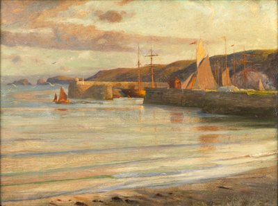 Na costa norte de Devon de Frank Dicksee
