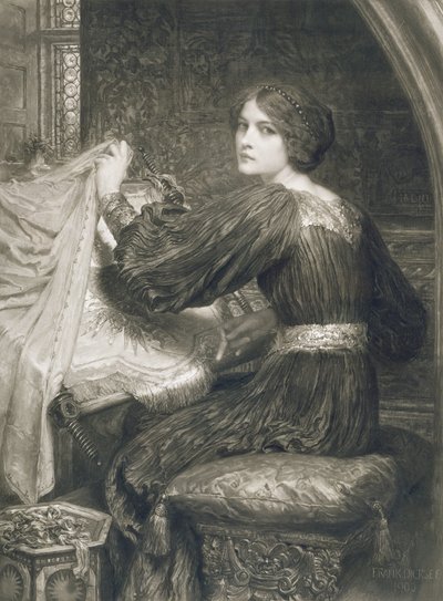 Penelope, gravado pelo bar de Norman Hirst (1862-c.1955). por Frost e Reed, 1903 (mezzotint) de Frank Dicksee