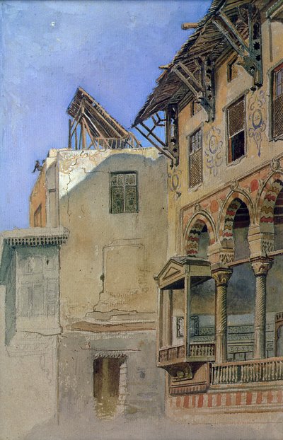 Casa de Memlook Radnau Bey, Cairo, 1870 de Frank Dillon
