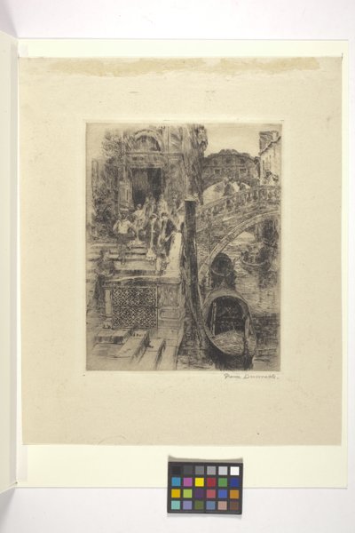 Ponte dos Suspiros, Veneza (Placa 1) (tinta) de Frank Duveneck