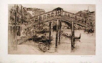 Ponte de Rialto, Veneza de Frank Duveneck
