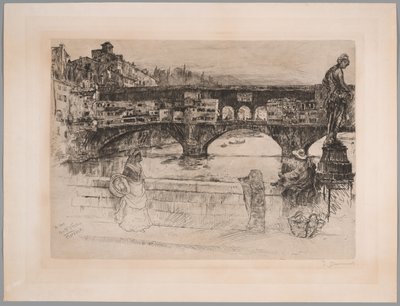 Ponte Vecchio, Florença (Primeira Placa) de Frank Duveneck