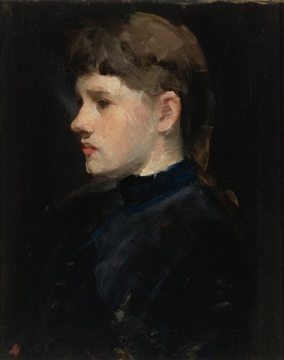Retrato de uma senhora (Cabeça de uma rapariga) de Frank Duveneck