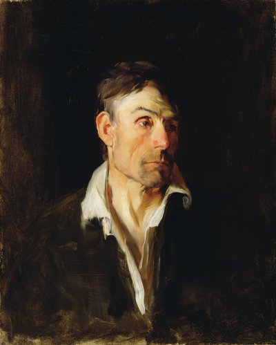 Retrato de um homem (Richard Creifelds), c.1876 (óleo sobre tela) de Frank Duveneck
