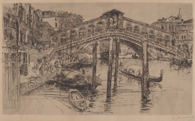 O Rialto, Veneza de Frank Duveneck