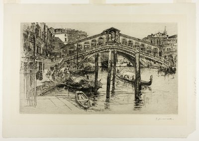 O Rialto, Veneza de Frank Duveneck