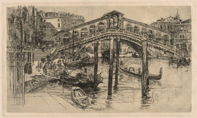 O Rialto, Veneza de Frank Duveneck