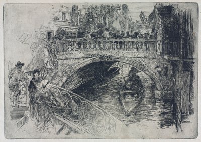 Ponte Venetian, 1884. de Frank Duveneck