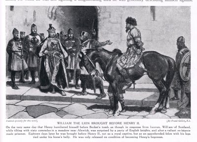 Guilherme, o Leão, trouxe perante Henrique II, na década de 1920 de Frank Gillett