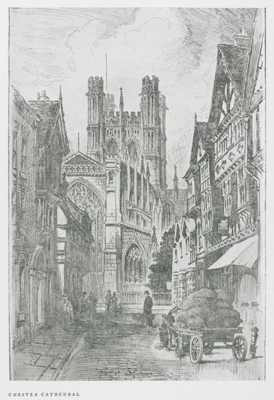 Catedral de Chester (litografia) de Frank Greenwood