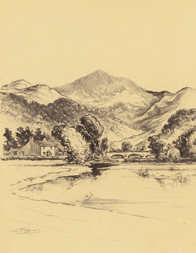 O Vale do Duddon (litografia) de Frank Greenwood