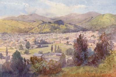 Nova Zelândia: Nelson (litografia a cores) de Frank H Wright