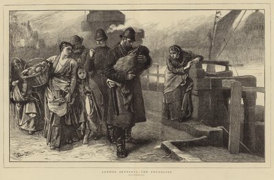 Esboços de Londres - The Foundling de Frank Holl