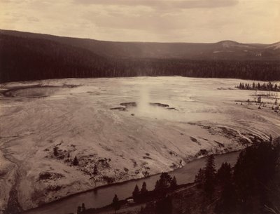 Meio Acre do Inferno, Rio Firehole, 1884 (foto) de Frank Jay Haynes
