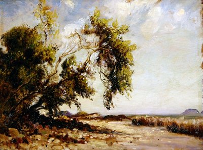 Paimpol, Bretanha (óleo a bordo) de Frank Lewis Emanuel