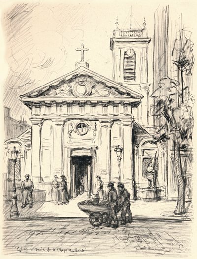 Igreja de St Denis de la Chapelle, 1915 de Frank Milton Armington