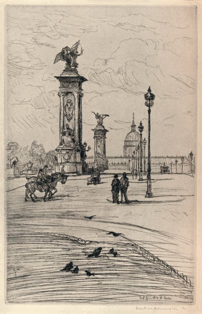 O Pont Alexandre III, 1915 de Frank Milton Armington