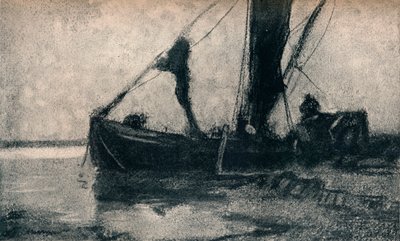 Carregando a Barcaça, século c19 de Frank Mura