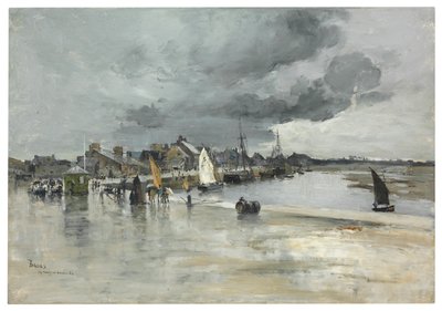 Porto em St. Vaast, Haia, 1882 de Frank Myers Boggs