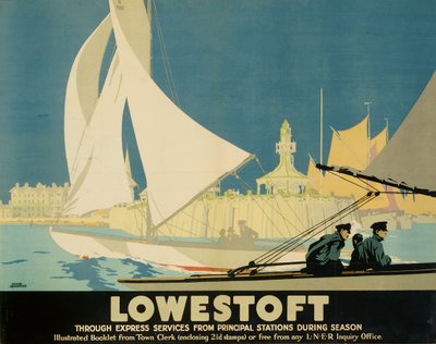 Lowestoft (lito colorido) de Frank Newbould