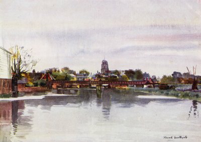 Norfolk Broads: Beccles (cor litho) de Frank Southgate