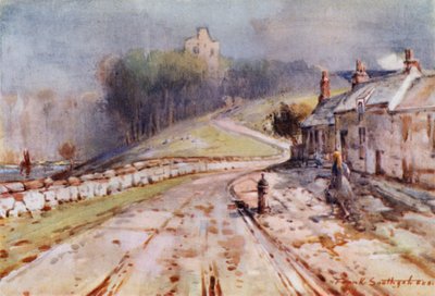 Castelo Norham (cor litho) de Frank Southgate