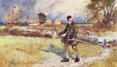 Vida selvagem em East Anglia: An Upland Rover (litografia a cores) de Frank Southgate