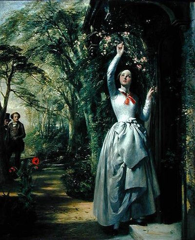A Filha do Jardineiro (óleo sobre tela) de Frank Stone