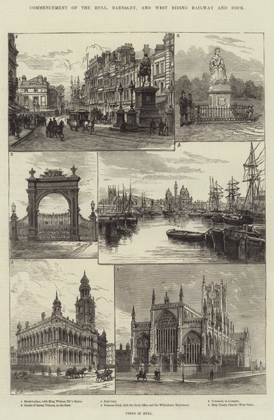 Início do Hull, Barnsley e West Riding Railway and Dock de Frank Watkins