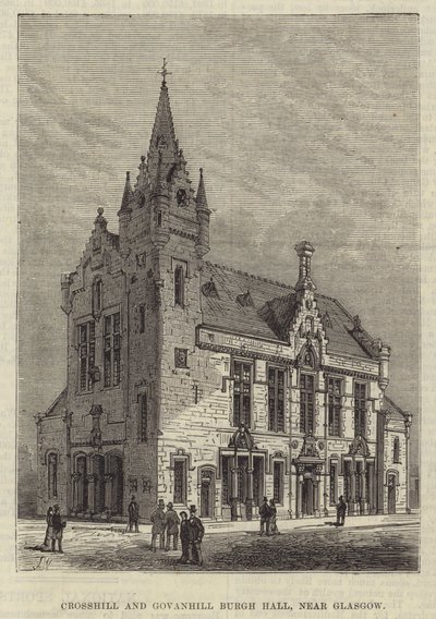 Crosshill e Govanhill Burgh Hall, perto de Glasgow de Frank Watkins
