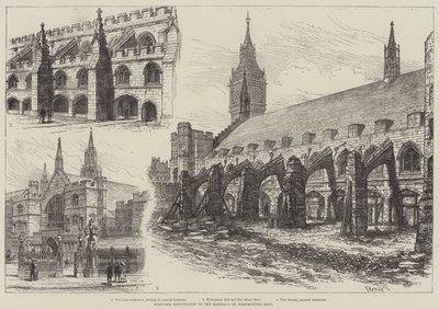 Proposta de restauração do exterior do Westminster Hall de Frank Watkins