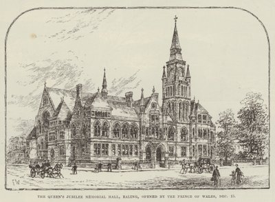 O Memorial do Jubileu da Rainha, Ealing, inaugurado pelo Príncipe de Gales, 15 de dezembro de Frank Watkins