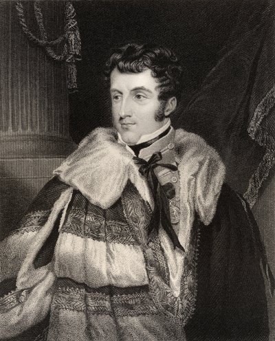 Charles Gordon Lennox, 5º Duque de Richmond, gravado por H. Cook, da National Portrait Gallery, volume IV, publicado em 1835 de Frank William Wilkin