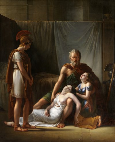 A Morte da Esposa de Belisário (óleo sobre tela) de François Joseph Kinsoen