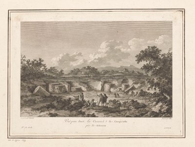 Vista da pedreira em Campo Bello, Selinunte Vuë Prize dans les Carrieres de Campo bello près de Selinunte (título do objeto) de François Allix