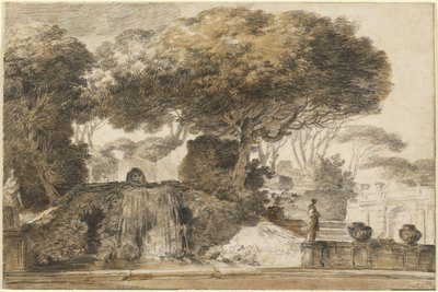 Parque de uma villa italiana de François André Vincent