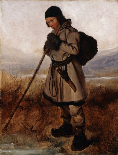 Francês:  Un Lapon A Laplander de François Auguste Biard